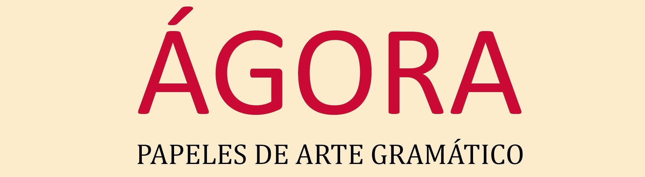 REVISTA ÁGORA – Ars Poetica