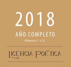 LICENCIA POÉTICA 2018 LICENCIA POÉTICA 2018